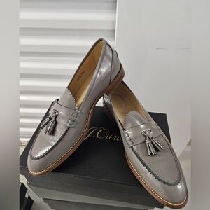 J. Crew Gray Tassel Loafers